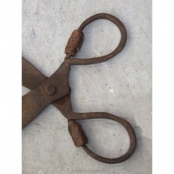 Antique Performed on iron scissors