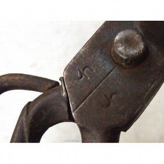 Antique Small iron shears recorded