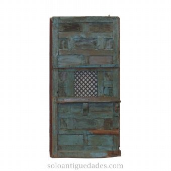 Antique Ancient door with marble effect confessional