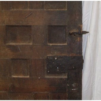 Antique Old green wooden door