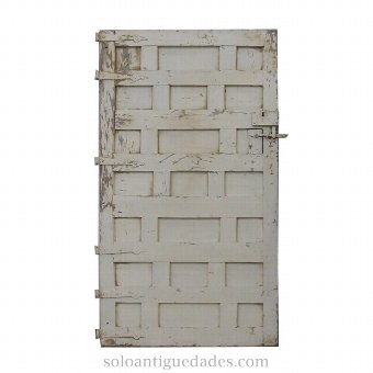 Antique Wooden door painted in white