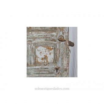 Antique Old door painted in white cloths