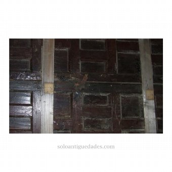 Antique Wooden door frame with two leaves