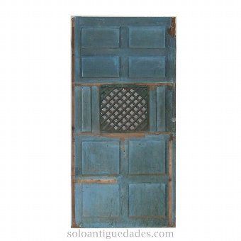 Antique Confessional door polychrome