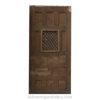Antique Confessional door with marble effect