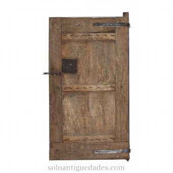 Antique Wooden door with sausage
