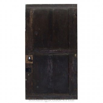 Antique Wooden door decorated with geometric