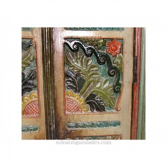 Antique Door decorated with plant motifs