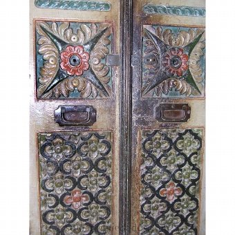 Antique Door decorated with plant motifs