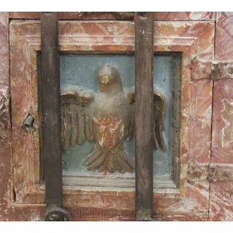 Antique Represented tabernacle door of the Holy Spirit