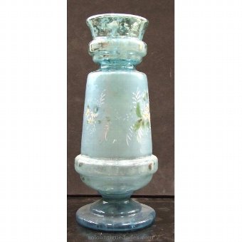 Blue glass vase