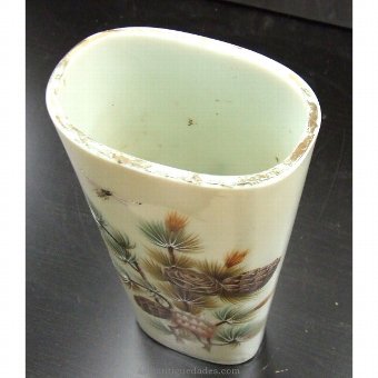 Antique Opaque glass vase