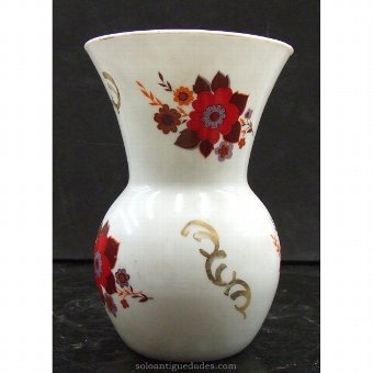 Antique White Glass Vase