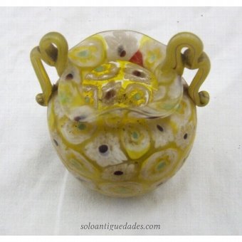 Antique Glass vase with globular