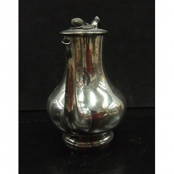 Antique Coffee silver foot differentiated