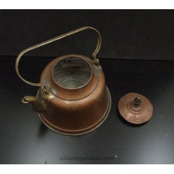 Antique Teapot with inscription "azine 22"
