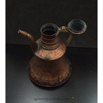 Antique Copper and brass teapot