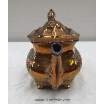 Antique Glazed earthenware teapot