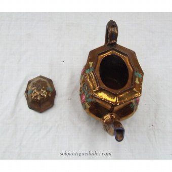 Antique Glazed earthenware teapot