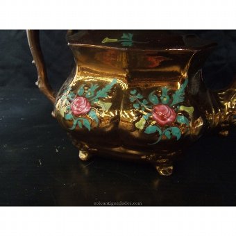 Antique Glazed earthenware teapot