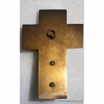 Antique Benditera shaped cross made of onyx