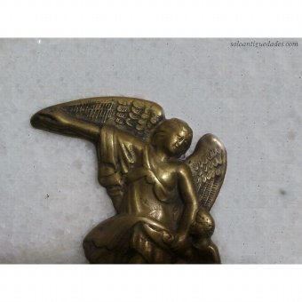 Antique Metal Benditera angel representing
