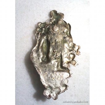 Antique Benditera silver with Marian image