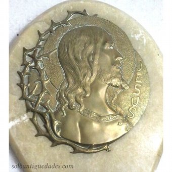 Antique Benditera with portrait of Christ