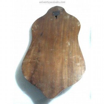 Antique Madonna wooden Benditera