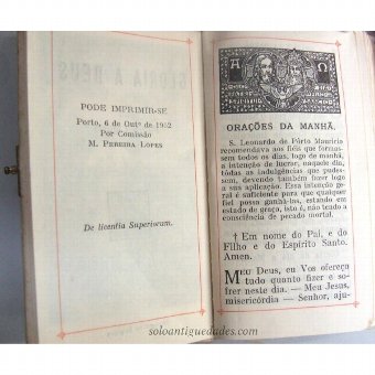 Antique Prayer Book "GLORY TO DEUS"