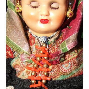 Antique Old doll suit segoviano