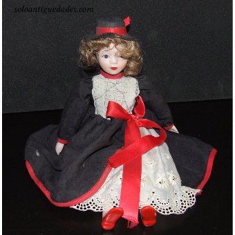 Doll with beautiful black dress