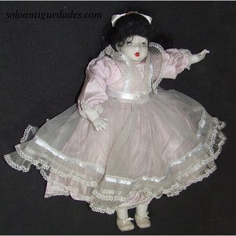 Antique Beautiful porcelain doll suit