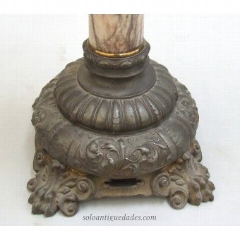 Antique Lamp with marble column
