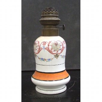 Lamp with floral