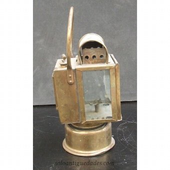 Antique Albert Butin lantern lamp brand