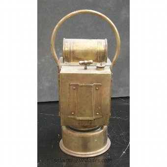 Antique Albert Butin lantern lamp brand