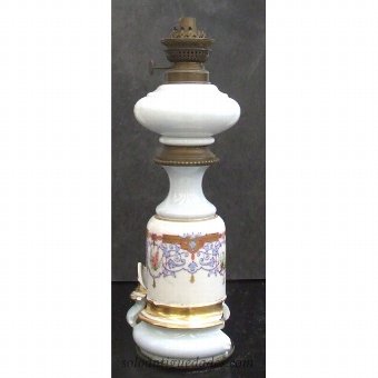 Antique Decorated porcelain lamp
