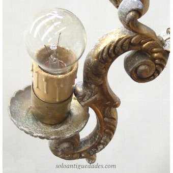 Antique Baroque chandelier lamp