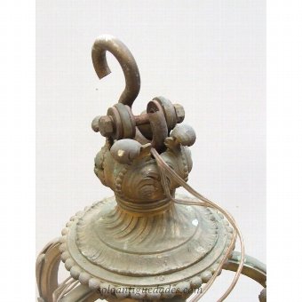 Antique Noeveau lamp gilded bronze art