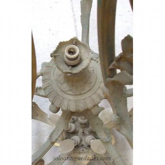 Antique Noeveau lamp gilded bronze art
