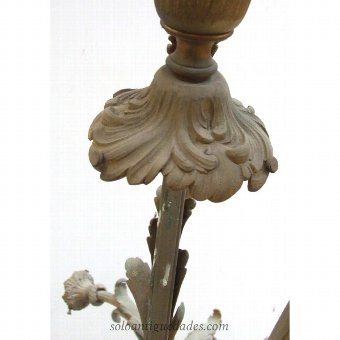 Antique Noeveau lamp gilded bronze art