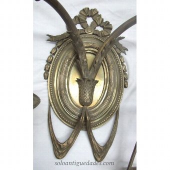Antique Apply in gilt bronze lamp