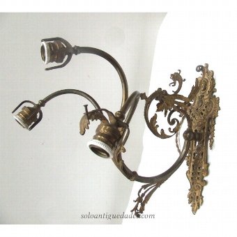 Antique Lamp Art Nouveau bronze sconces