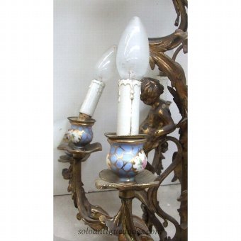 Antique Baroque chandelier lamp
