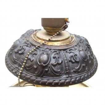 Antique Bronze and brass lamp