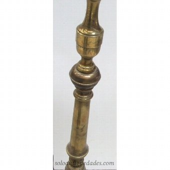 Antique Bronze and brass lamp