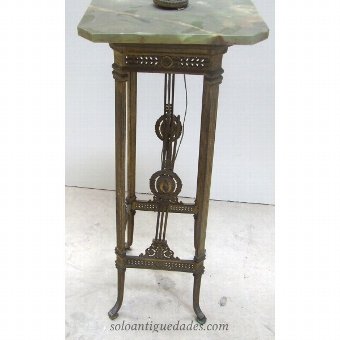 Antique Table lamp on marble