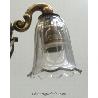 Antique Lamp with crystal tears