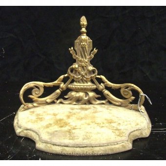 Carved wooden bracket with vegetable